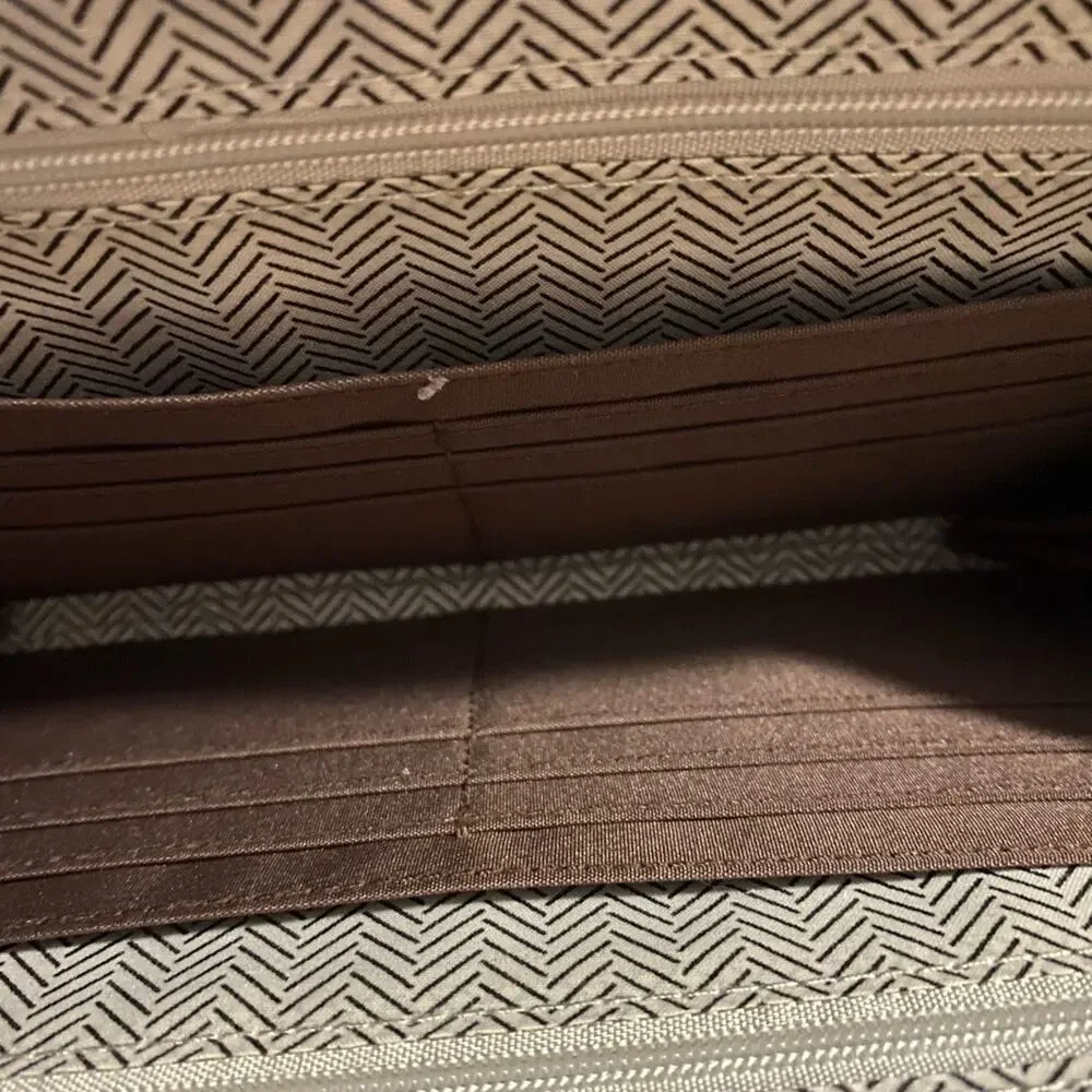 Crossbody Purse Wallet with Strap Dark Taupe Size Small NEW